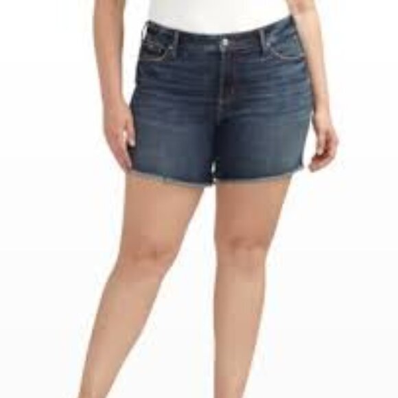 Siler Plus Size Suki Luxe Stretch Mid Rise Curvy Fit Short 12W - Picture 1 of 3